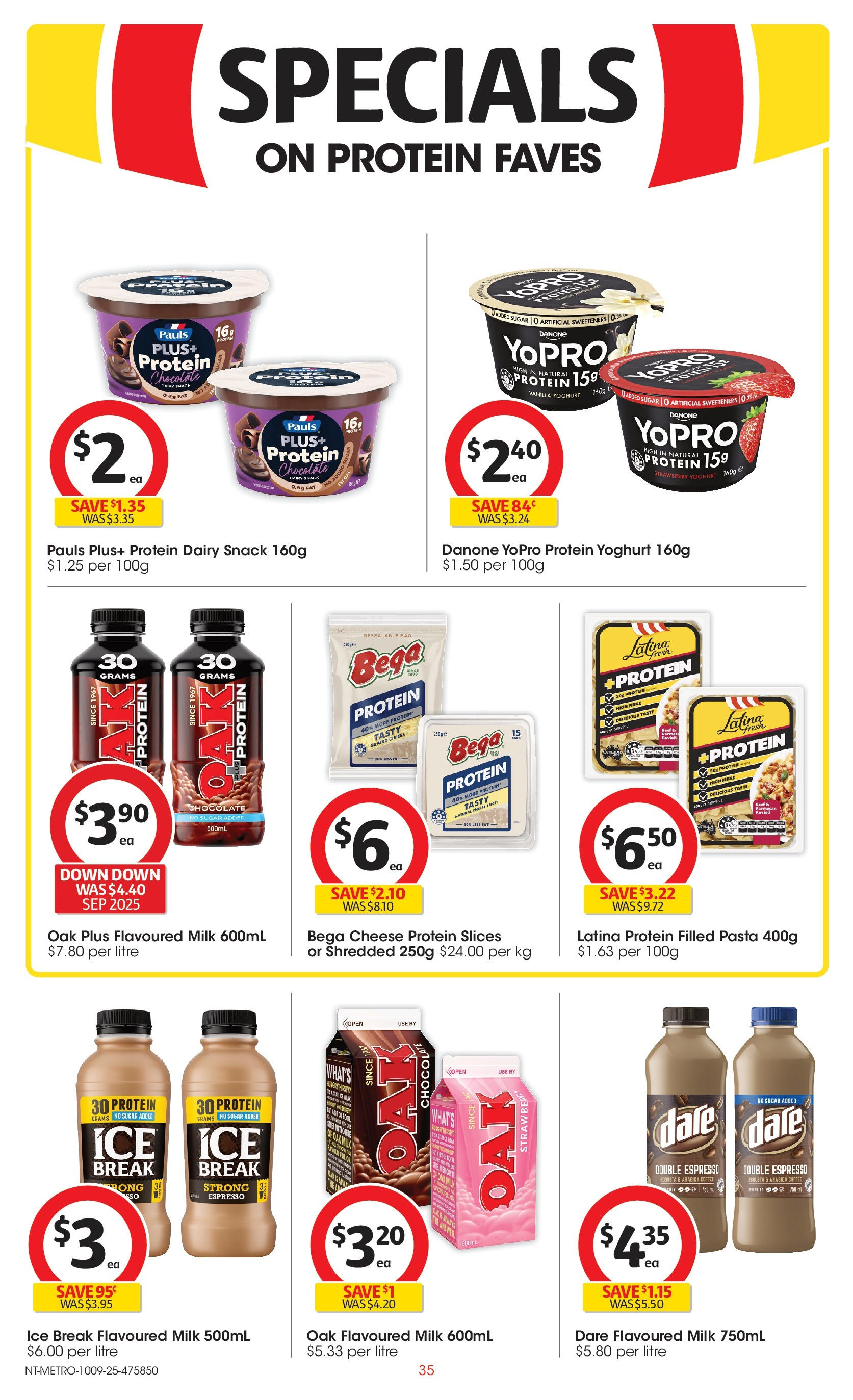 ﻿﻿Coles catalogue valid from 10/09/2025 > Online Australia | Page: 35 | Products: Yoghurt, Pasta, Sugar, Bag