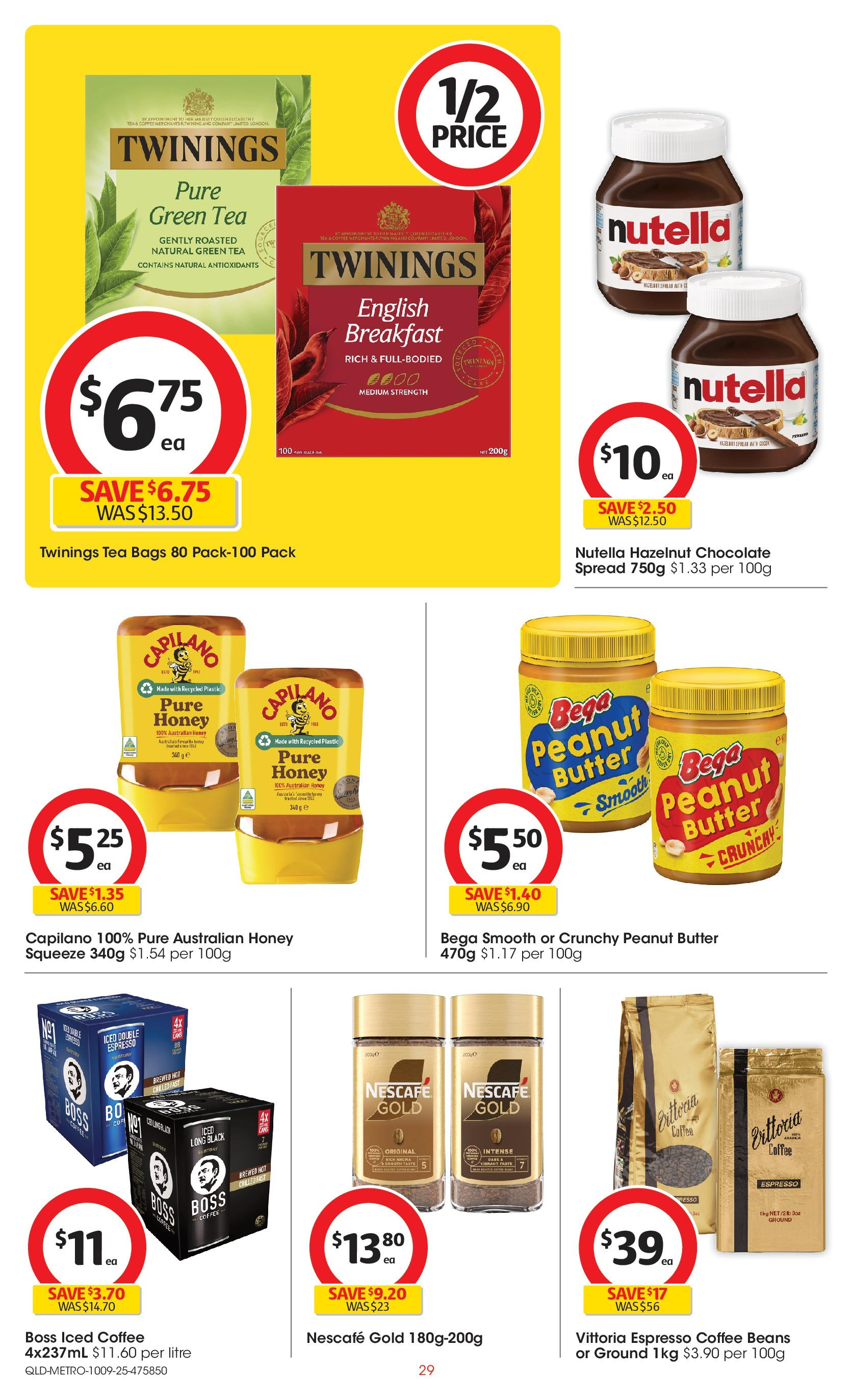 Coles catalogue from 10/09/2025 > Big discounts | Page: 29 | Products: Butter, Coffee, Honey, Nutella Coles catalogue valid from 10/09/2025 > Online Australia | Page: 29 | Products: Butter, Coffee, Honey, Nutella