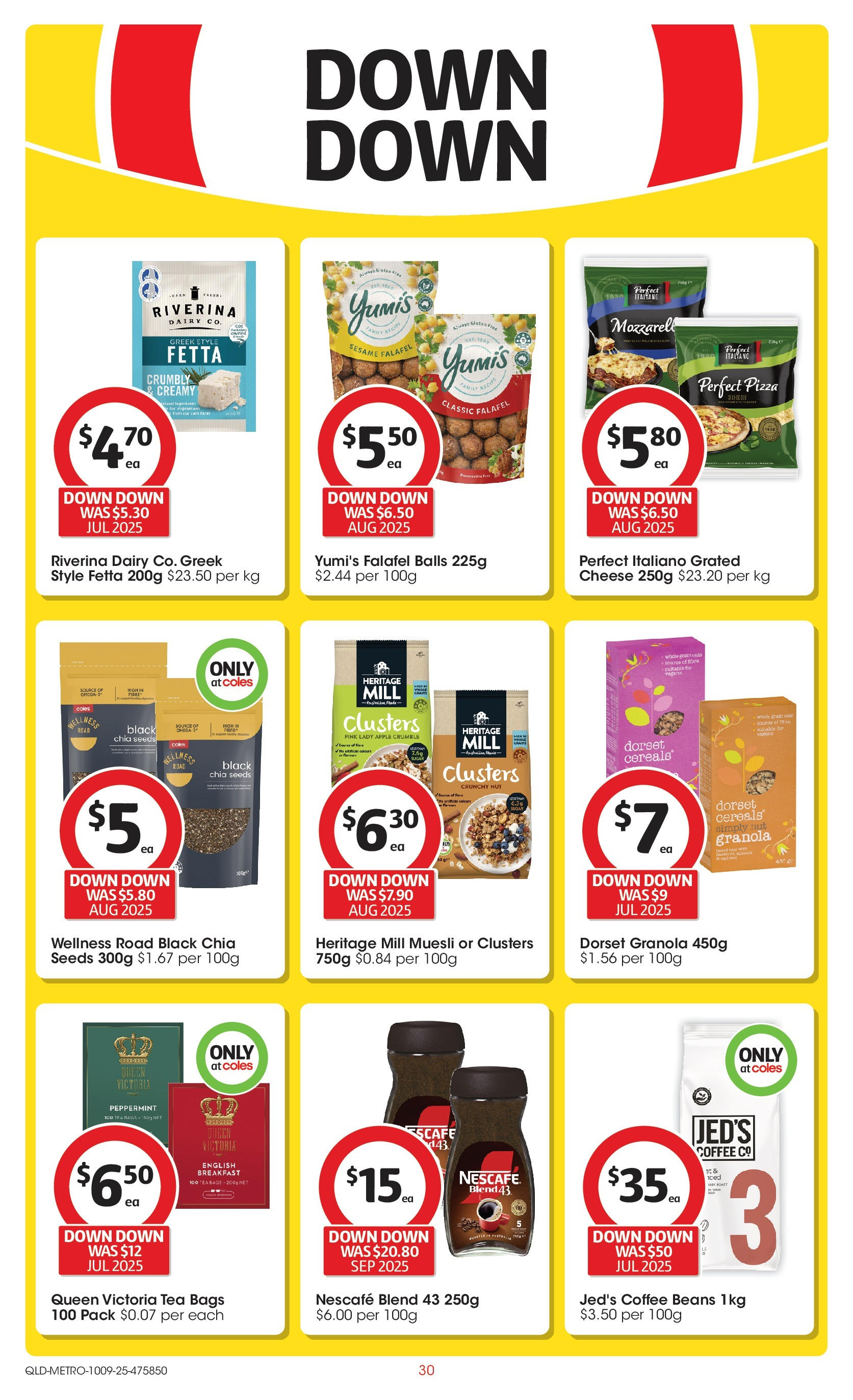 Coles catalogue from 10/09/2025 > Big discounts | Page: 30 | Products: Dairy, Granola, Pizza, Seeds Coles catalogue valid from 10/09/2025 > Online Australia | Page: 30 | Products: Dairy, Granola, Pizza, Seeds