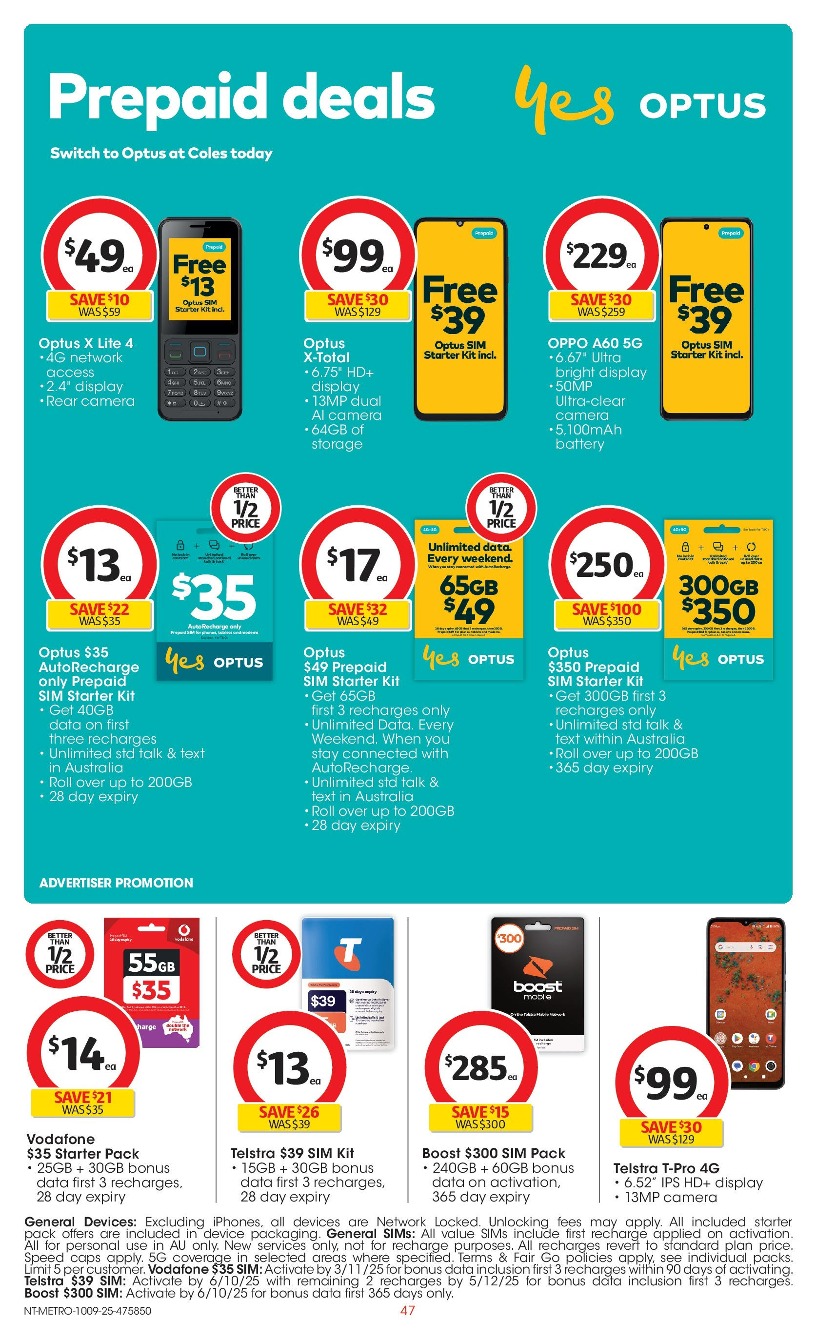 ﻿﻿Coles catalogue valid from 10/09/2025 > Online Australia | Page: 47 | Products: Battery, Camera, Mobile, Tablets
