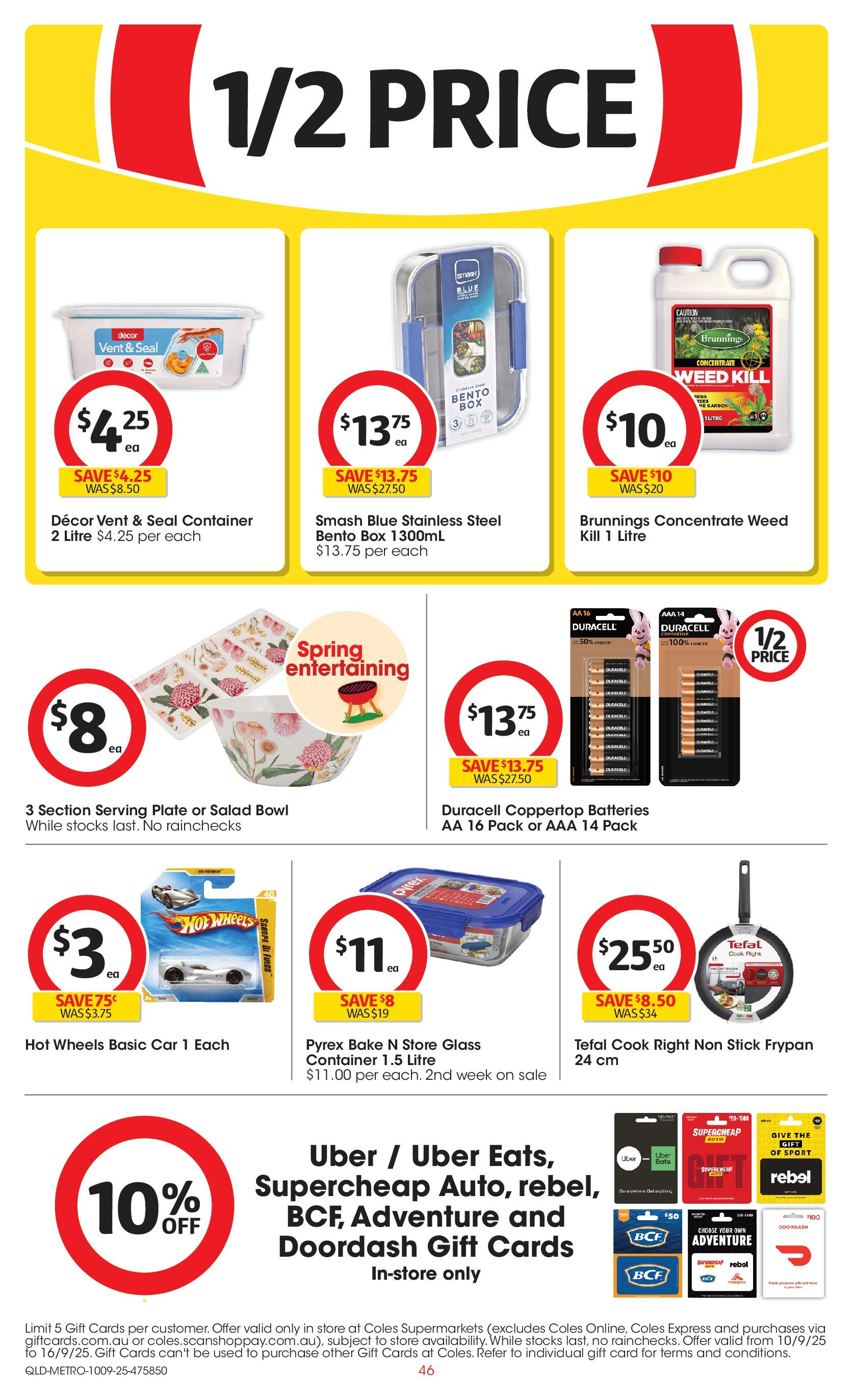 Coles catalogue from 10/09/2025 > Big discounts | Page: 46 | Products: Decor, Box, Weed, Salad Coles catalogue valid from 10/09/2025 > Online Australia | Page: 46 | Products: Decor, Box, Weed, Salad