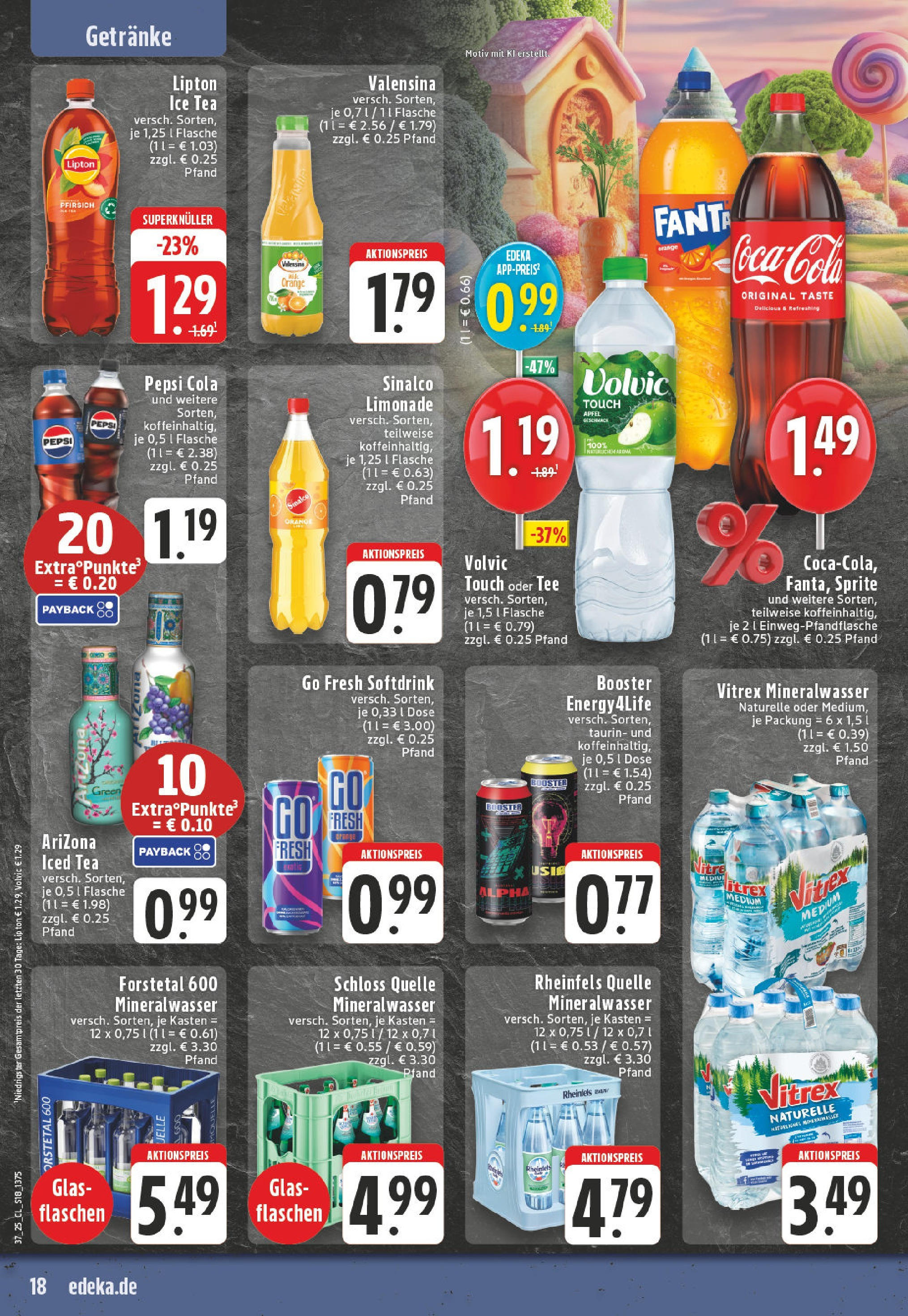 Edeka prospekt Witten-Herbede (ab 07.09.2025) » Angebote Online | Seite: 18 | Produkte: Sprite, Pfirsich, Pepsi, Volvic Edeka prospekt Witten-Herbede (ab 07.09.2025) » Angebote Online | Seite: 18 | Produkte: Sprite, Pfirsich, Pepsi, Volvic