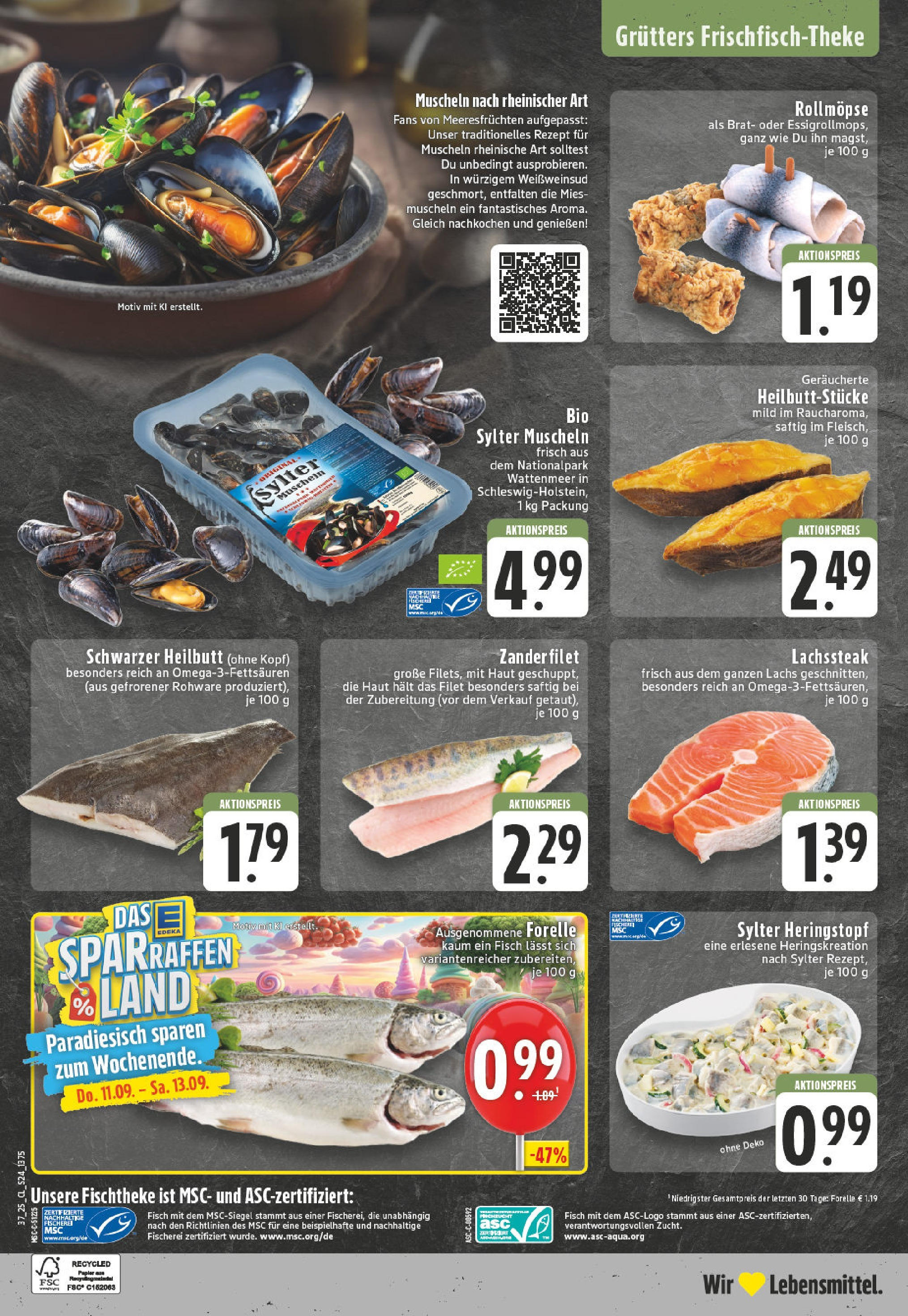 Edeka prospekt Witten-Herbede (ab 07.09.2025) » Angebote Online | Seite: 24 | Produkte: Fisch, Lachs, Steak Edeka prospekt Witten-Herbede (ab 07.09.2025) » Angebote Online | Seite: 24 | Produkte: Fisch, Lachs, Steak