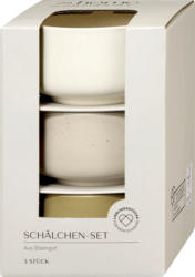 dm home Schälchen-Set aus Steingut 3tlg