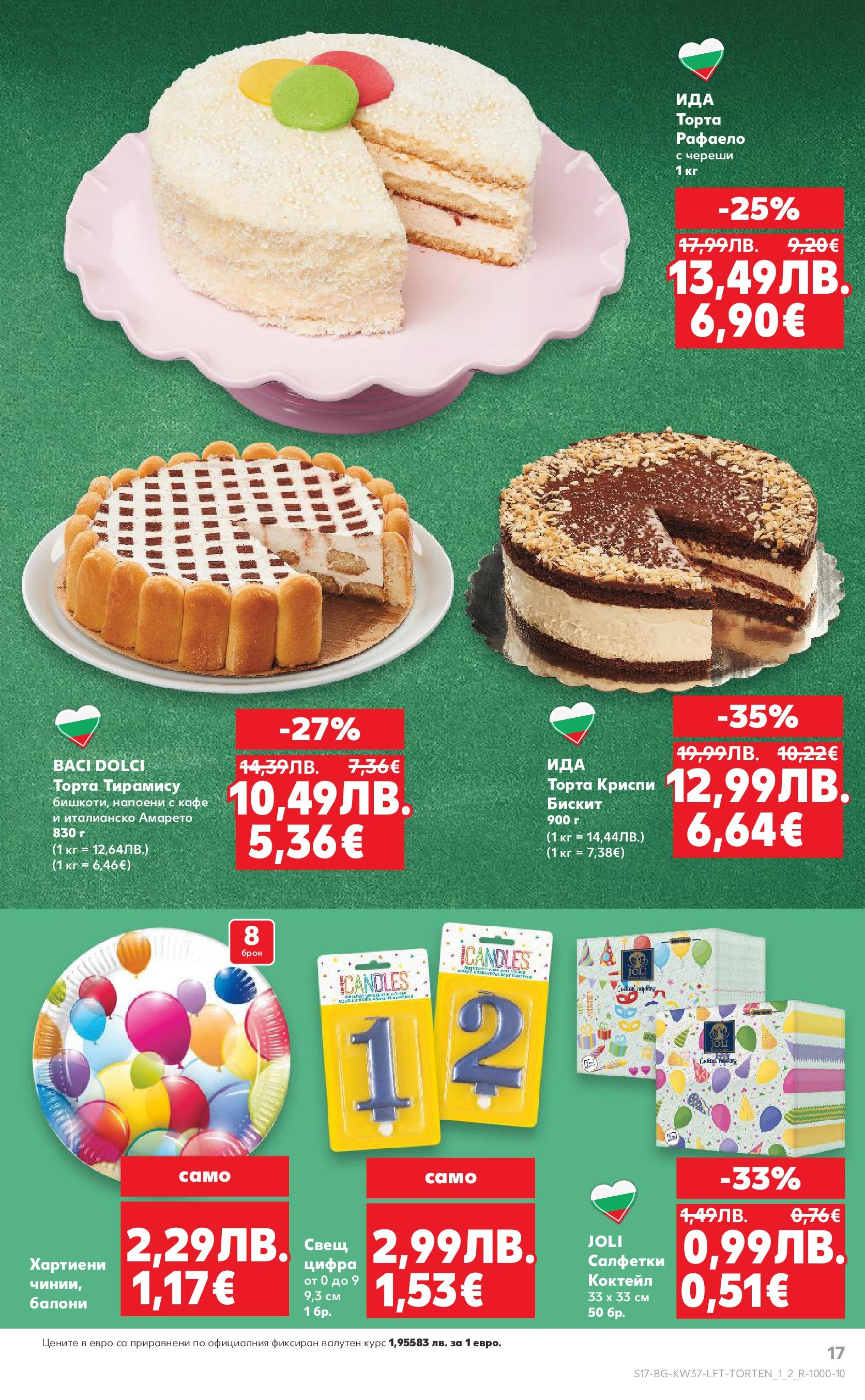 Нова Кауфланд - Всичко за ученика в Kaufland с предложения с валидност до 14.09.2025 от 07.09.2025 | Страница: 17 | Продукти: Балони, Кафе, Sitruunanpuristin, Череши