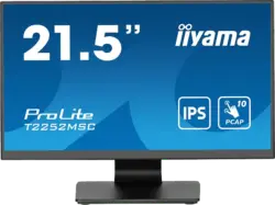 IIYAMA Prolite T2252MSC-B2 21,5 Zoll Touch Monitor for Business, Full-HD, 5 ms Reaktionszeit, 250 cd/m², 60 Hz, Schwarz