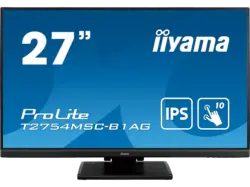 IIYAMA ProLite T2754MSC-B1AG 27 Zoll Touchscreen Monitor, Full-HD, 4 ms Reaktionszeit, 300 cd/m², 60 Hz, schwarz, matt