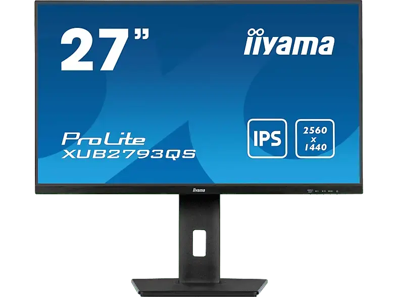 IIYAMA ProLite XUB2793QS-B7 27 Zoll Monitor, QHD, 1 ms Reaktionszeit, 300 cd/m², 100 Hz, Schwarz