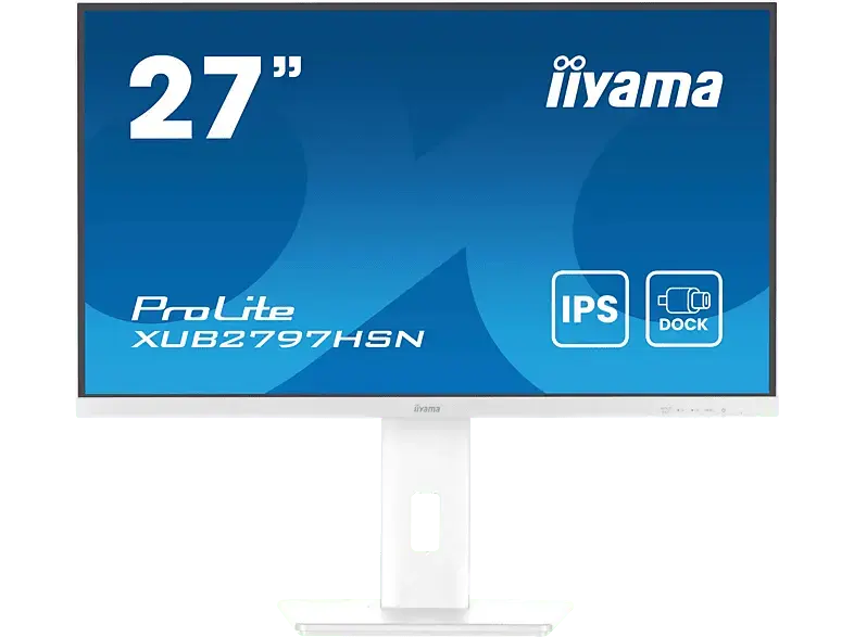 IIYAMA ProLite XUB2797HSN-W2 27 Zoll Monitor, Full-HD, 1 ms Reaktionszeit, 300 cd/m², 100 Hz, Weiß