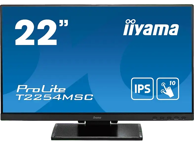 IIYAMA ProLite T2254MSC-B1AG 21,5 Zoll Full-HD Monitor (4 ms Reaktionszeit, 60 Hz)