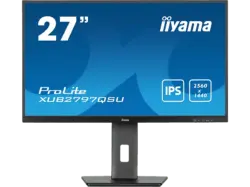 IIYAMA ProLite XUB2797QSU-B2 27 Zoll Business Monitor, QHD, 1 ms Reaktionszeit, 300 cd/m², 100 Hz, Schwarz
