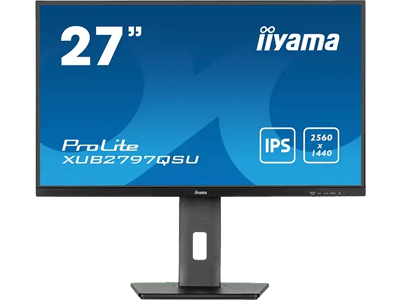 IIYAMA ProLite XUB2797QSU-B2 27 Zoll Business Monitor, QHD, 1 ms Reaktionszeit, 300 cd/m², 100 Hz, Schwarz