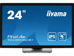 IIYAMA ProLite T2438MSC-B1 23,8 Zoll Monitor for Business, Full-HD, 5 ms Reaktionszeit, 600 cd/m², 60 Hz, Schwarz