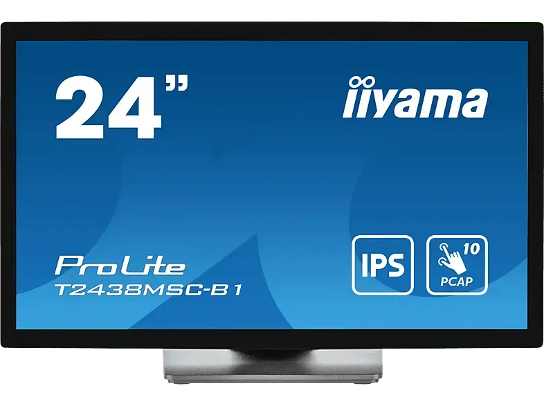 IIYAMA ProLite T2438MSC-B1 23,8 Zoll Monitor for Business, Full-HD, 5 ms Reaktionszeit, 600 cd/m², 60 Hz, Schwarz