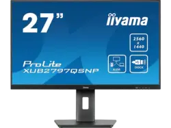 IIYAMA ProLite XUB2797QSNP-B1 27 Zoll Monitor, QHD, 1 ms Reaktionszeit, 300 cd/m², 100 Hz, Schwarz