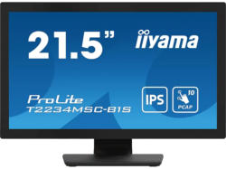IIYAMA ProLite T2234MSC-B1S 21,5 Zoll Monitor for Business, Full-HD, 8 ms Reaktionszeit, 350 cd/m², 60 Hz, Schwarz