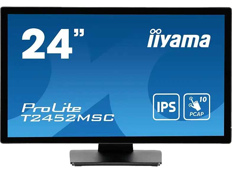 IIYAMA ProLite T2452MSC-B1 23,8 Zoll Full-HD Monitor (5 ms Reaktionszeit, 60 Hz)
