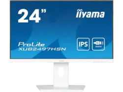 IIYAMA ProLite XUB2497HSN-W2 23,8 Zoll Monitor, Full-HD, 1 ms Reaktionszeit, 300 cd/m², 100 Hz, Weiß
