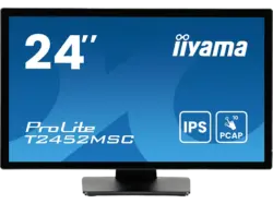 IIYAMA ProLite T2452MSC-B1AG 23,8 Zoll Monitor, Full-HD, 5 ms Reaktionszeit, 400 cd/m², 60 Hz, Schwarz