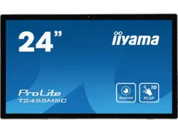 IIYAMA ProLite T2455MSC-B1 23,8 Zoll Touchscreen Monitor, Full-HD, 5 ms Reaktionszeit, 400 cd/m², 60 Hz, schwarz, matt
