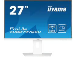 IIYAMA ProLite XUB2797QSU-W2 27 Zoll Monitor, QHD, 1 ms Reaktionszeit, 300 cd/m², 100 Hz, Weiß