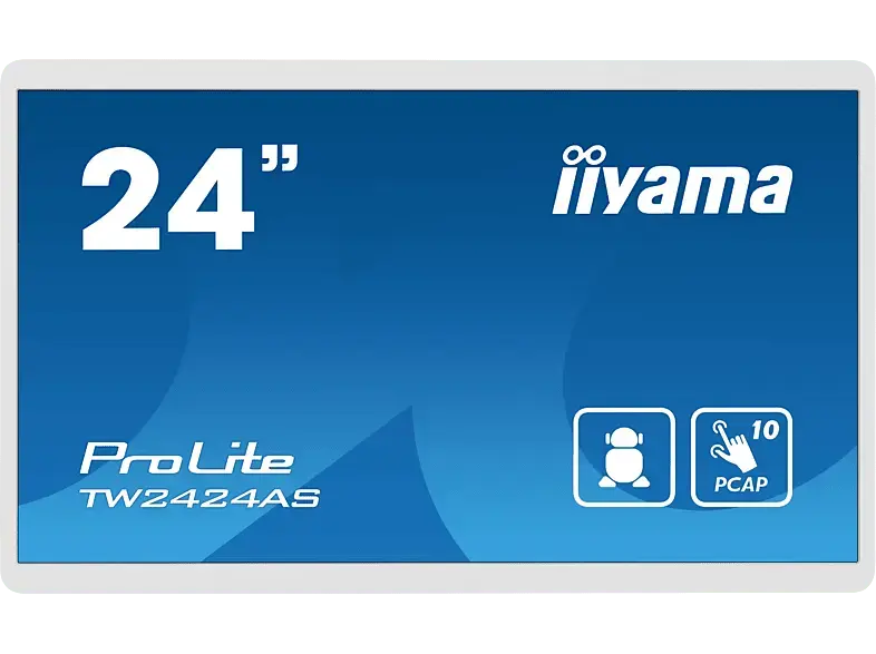 IIYAMA ProLite TW2424AS-W1 23,8 Zoll Full-HD Monitor (14 ms Reaktionszeit, 60 Hz)