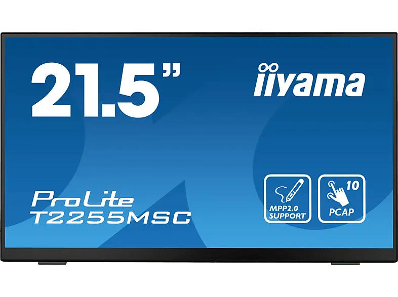 IIYAMA ProLite T2255MSC-B1 21,5 Zoll Full-HD Monitor (5 ms Reaktionszeit, 60 Hz)
