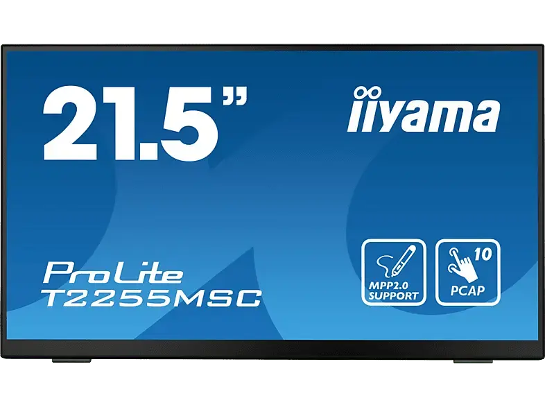 IIYAMA ProLite T2255MSC-B1 21,5 Zoll Full-HD Monitor (5 ms Reaktionszeit, 60 Hz)