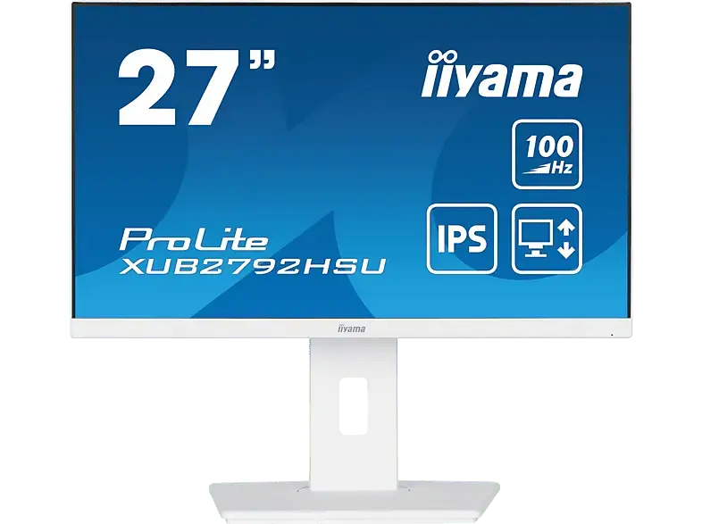 IIYAMA 27G4X 27 Zoll Monitor for Business, Full-HD, 0,4 ms Reaktionszeit, 250 cd/m², 100 Hz, Weiß