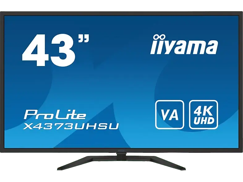 IIYAMA ProLite X4373UHSU-B1 42,5 Zoll UHD 4K Monitor (3 ms Reaktionszeit, 60 Hz)