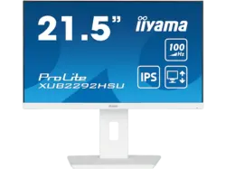 IIYAMA ProLite XUB2292HSU-W6 21,5 Zoll Monitor, Full-HD, 0,4 ms Reaktionszeit, 250 cd/m², 100 Hz, Weiß