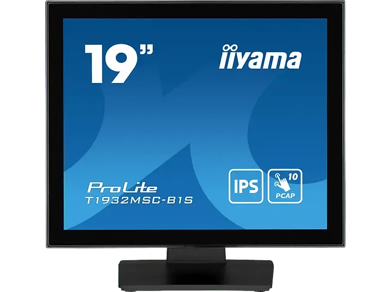 IIYAMA ProLite T1932MSC-B1S 19 Zoll Monitor for Business, SXGA, 14 ms Reaktionszeit, 250 cd/m², 60 Hz, Schwarz
