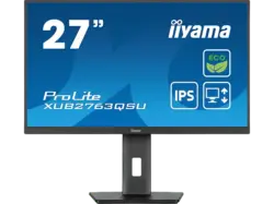 IIYAMA ProLite XUB2763QSU-B1 27 Zoll Monitor, QHD, 2 ms Reaktionszeit, 350 cd/m², 100 Hz, Schwarz