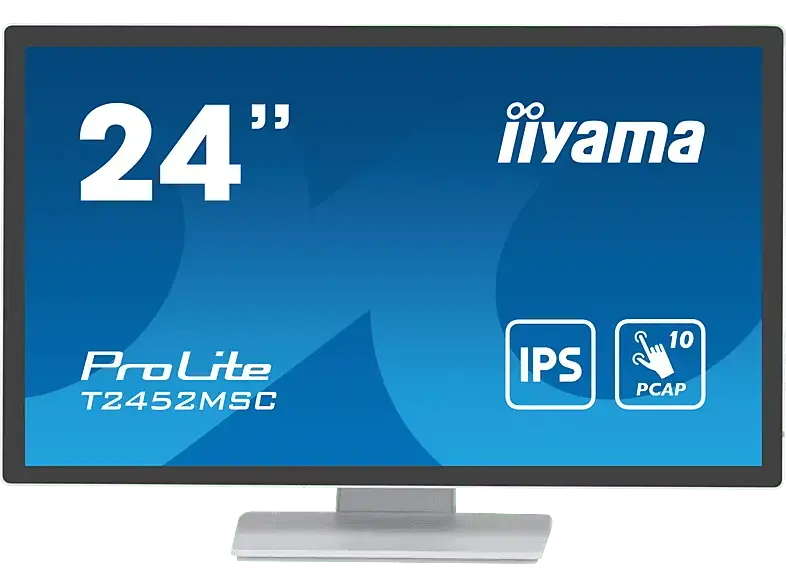 IIYAMA ProLite T2452MSC-W1 23,8 Zoll Full-HD Monitor (5 ms Reaktionszeit, 60 Hz)