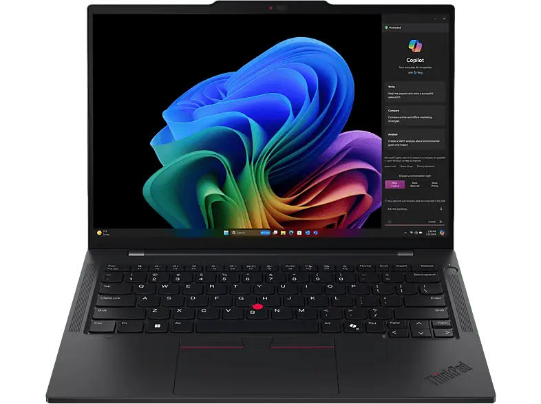 LENOVO ThinkPad T14s Gen 6 Notebook 14 Zoll, WUXGA, Qualcomm® Snapdragon® X Elite Prozessor (42 MB Cache, bis zu 3.4 GHz), 32 GB RAM, 1 TB SSD, Windows 11 Pro, Adreno™ Onboard Graphics, Schwarz