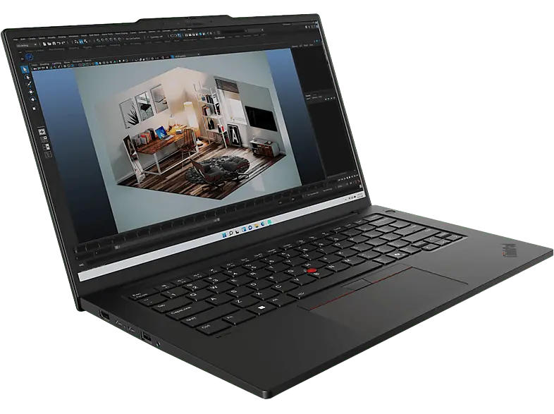 LENOVO ThinkPad P14s Gen 5 Notebook for Business 14,5 Zoll, WQXGA, Intel® Core™ Ultra 7 Prozessor 155H, 32 GB RAM, 1 TB SSD, Windows 11 Pro, Arc™ Onboard Graphics, Schwarz