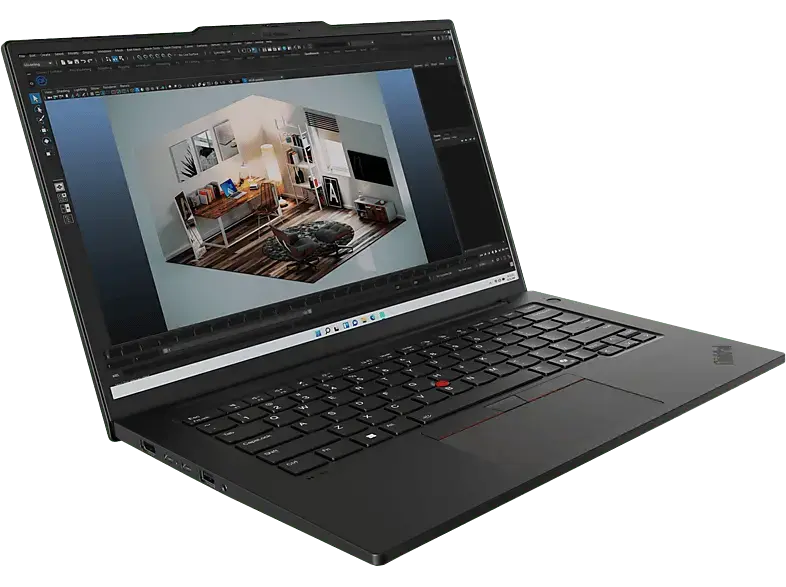 LENOVO ThinkPad P14s Gen 5 Notebook for Business 14,5 Zoll, WQXGA, Intel® Core™ Ultra 7 Prozessor 155H, 32 GB RAM, 1 TB SSD, Windows 11 Pro, Arc™ Onboard Graphics, Schwarz
