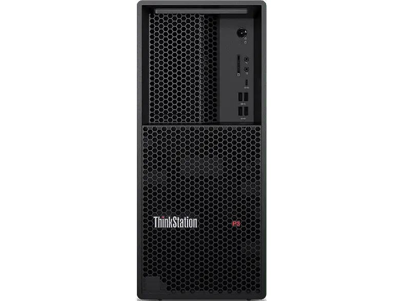 LENOVO ThinkStation P3 30GS Desktop PC, Intel® Core™ i9-14900K Prozessor, 32 GB RAM, 512 SSD, UHD 770, Windows 11 Pro, Schwarz
