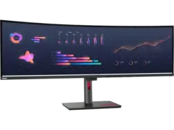 LENOVO ThinkVision P49w-30 49 Zoll Monitor for Business, DQHD, 6 ms Reaktionszeit, 350 cd/m², 60 Hz, Schwarz