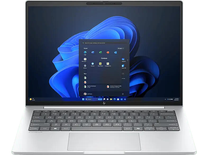 HP EliteBook 8 G1i Notebook for Business 14 Zoll, WUXGA, Intel® Core™ Ultra 7 Prozessor 255U, 32 GB RAM, 1 TB SSD, Windows 11 Pro, Onboard Graphics, Glacier Silver