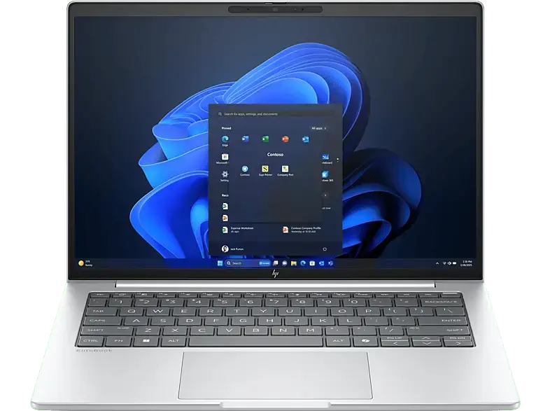 HP EliteBook 8 G1i Notebook for Business 14 Zoll, WQXGA, Intel® Core™ Ultra 5 Prozessor 228V, 32 GB RAM, 512 SSD, Windows 11 Pro, Arc™ 130V, Glacier Silver