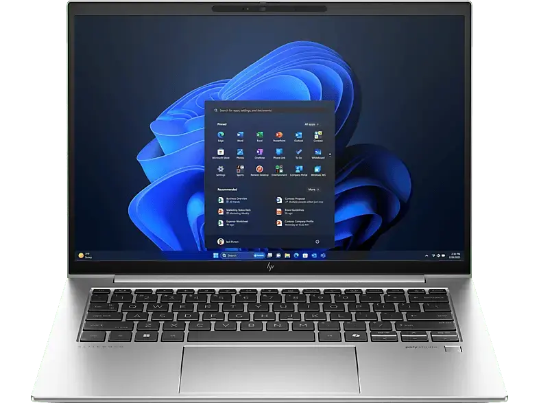 HP EliteBook 845 G11 Notebook for Business 14 Zoll, WUXGA, AMD Ryzen™ 7 8840U Prozessor, 16 GB RAM, 512 SSD, Windows 11 Pro, Radeon™ 780M, Pike Silver