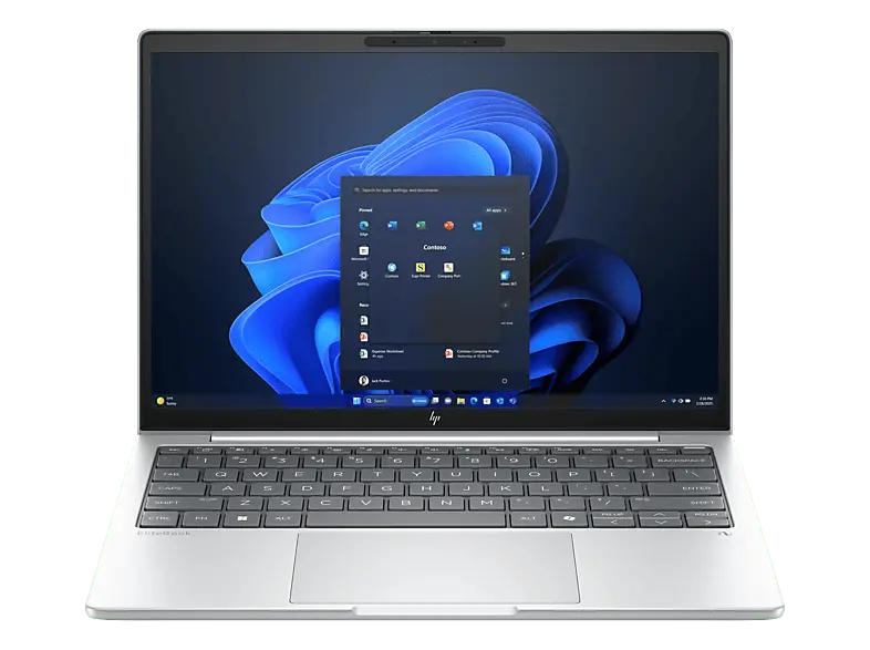 HP EliteBook 8 G1a Notebook for Business 13,3 Zoll, WUXGA, AMD Ryzen™ 5 230 Prozessor, 16 GB RAM, 512 SSD, Windows 11 Pro, Radeon™ 760M, Glacier Silver