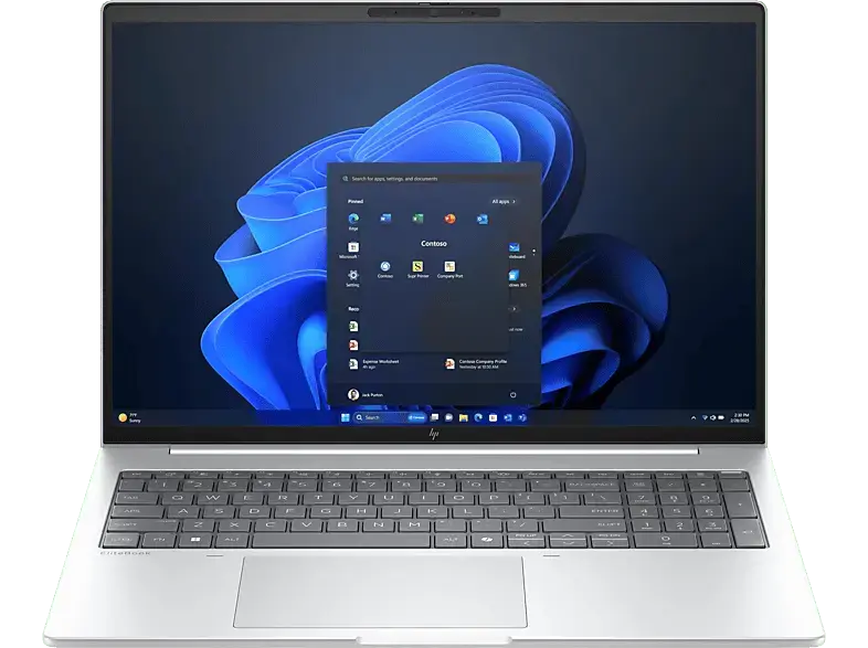 HP EliteBook 8 G1i Notebook for Business 16 Zoll, WUXGA, Intel® Core™ Ultra 7 Prozessor 255U, 32 GB RAM, 1 TB SSD, Windows 11 Pro, Onboard Graphics, Glacier Silver