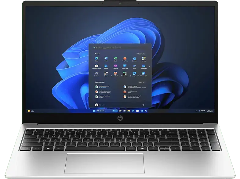 HP 255R G10 Notebook for Business 15,6 Zoll, Full-HD, AMD Ryzen™ 5 7535U Prozessor, 16 GB RAM, 512 SSD, Windows 11 Pro, Radeon™ 660M, Turbo Silver