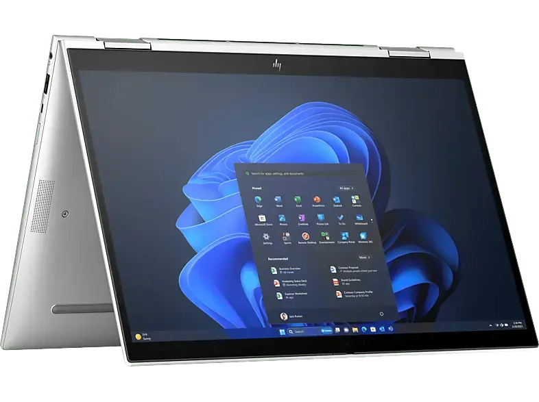 HP Elite x360 830 G11 Convertible true 13,3 Zoll, WUXGA, Intel Core Ultra 5 125U Prozessor (12 MB Cache, bis zu 4,30 GHz), 16 GB RAM, 512 SSD, Windows 11 Pro, Core™ Onboard Graphics, Silber