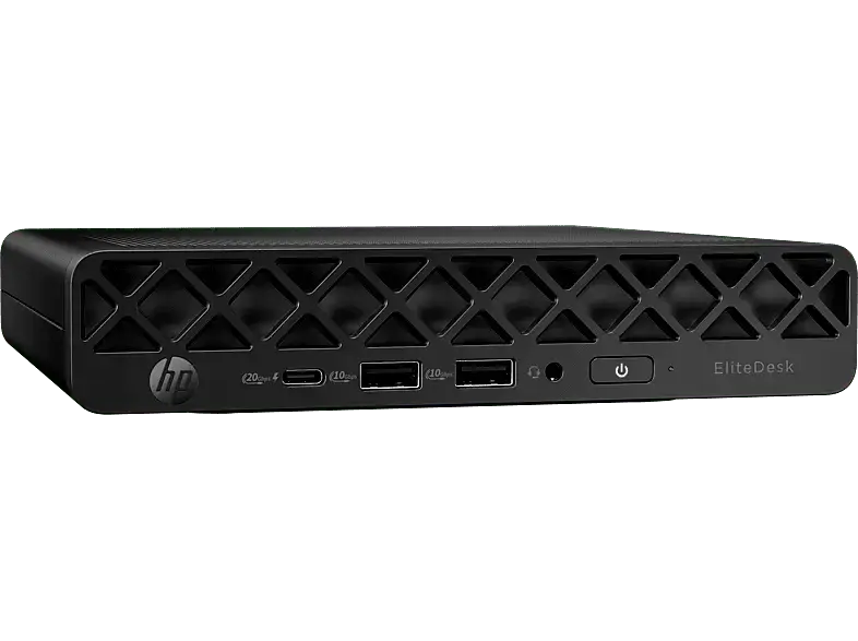 HP EliteDesk 8 Mini G1i, Desktop PC, Intel® Core™ Ultra 5 Prozessor 235T, 16 GB RAM, 512 SSD, Onboard Graphics, Windows 11 Pro, Jack Black