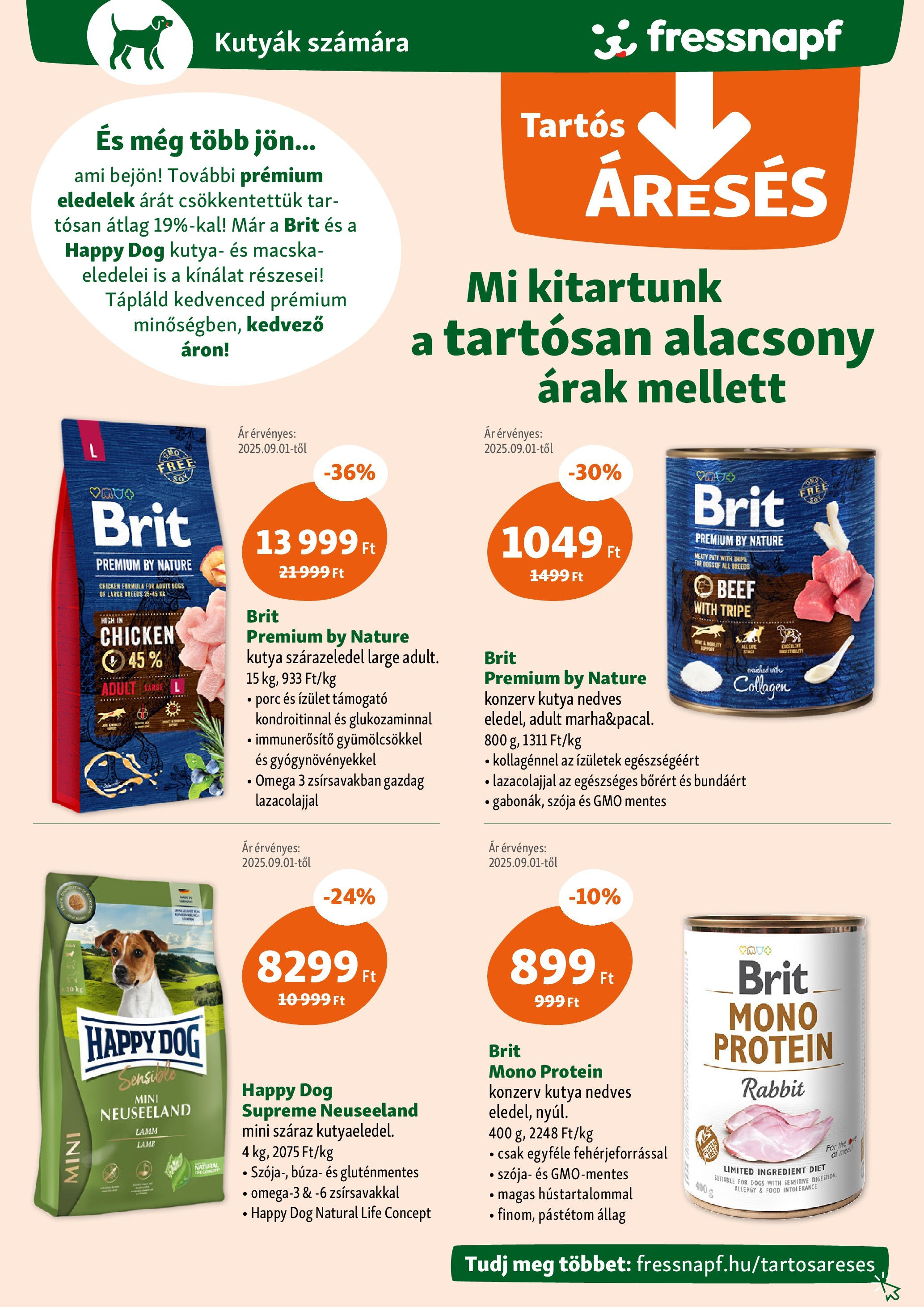 Fressnapf - Fressnapf újság érvényessége 2025.09.17-ig - 2025.09.07. -tól/töl > akció, lapozható szórólap 🛍️ | Oldal: 3 | Termékek: Omega 3, Protein, Pástétom, Gluténmentes