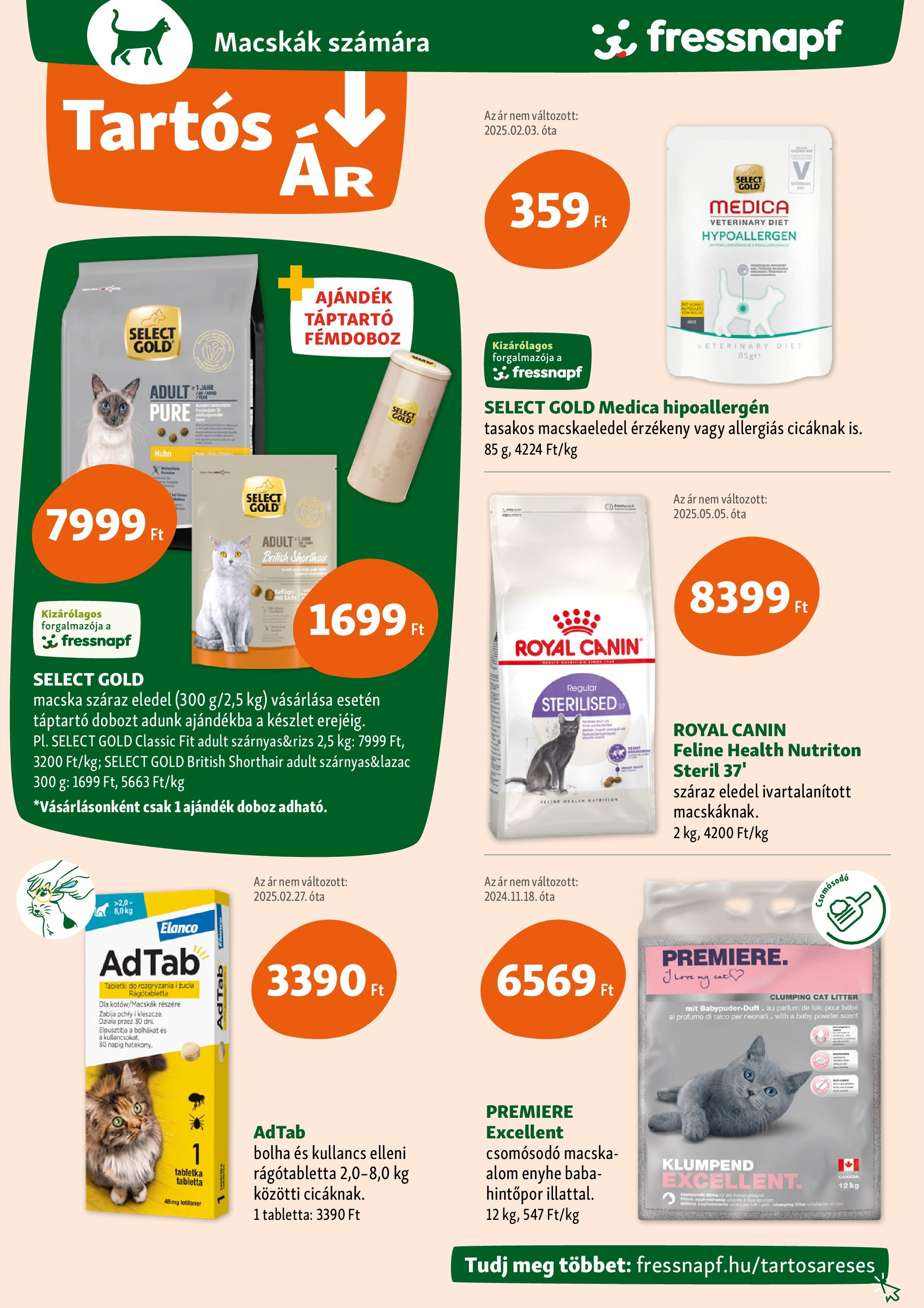 Fressnapf - Fressnapf újság érvényessége 2025.09.17-ig - 2025.09.07. -tól/töl > akció, lapozható szórólap 🛍️ | Oldal: 6 | Termékek: Macskaeledel, Doboz, Parfüm
