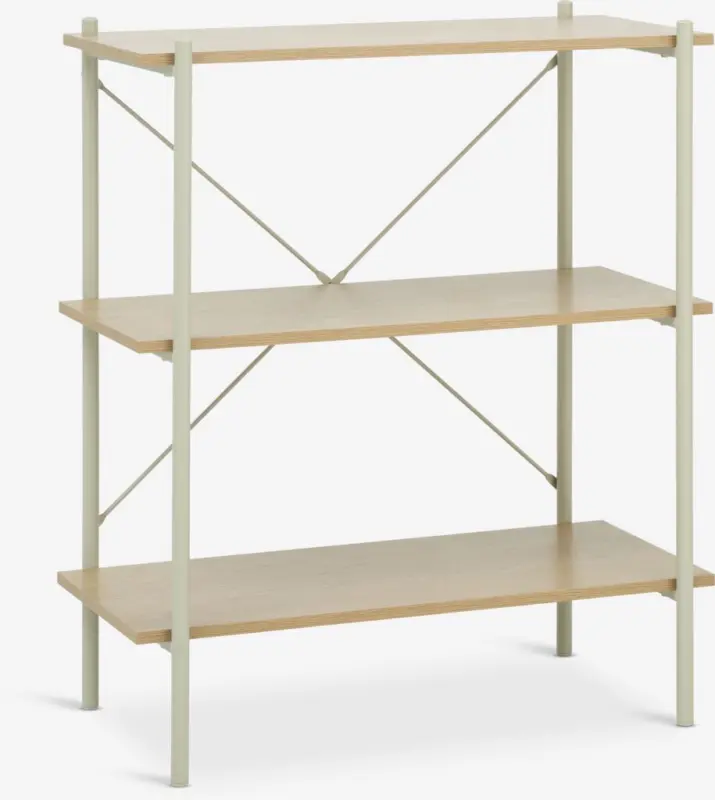 JYSK Etajeră VANDBORG 3 rafturi stejar natur/bej